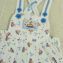Load image into Gallery viewer, Vintage Ship "All Aboard" Sunsuit 6-9 months
