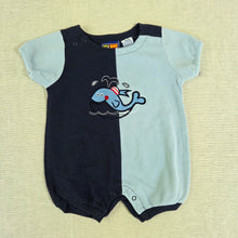 Load image into Gallery viewer, Vintage Whale Nautical Romper 6-9 months
