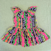 Load image into Gallery viewer, Vintage Neon Summery Short Dress 5t/6
