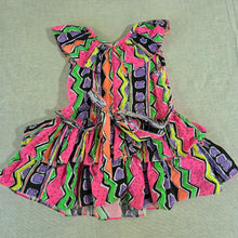 Load image into Gallery viewer, Vintage Neon Summery Short Dress 5t/6
