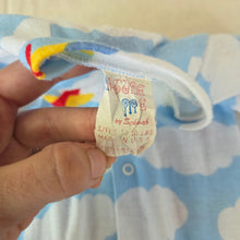 Load image into Gallery viewer, Vintage Airplane Cloud Footed PJs 0-3 months
