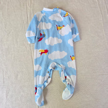 Load image into Gallery viewer, Vintage Airplane Cloud Footed PJs 0-3 months
