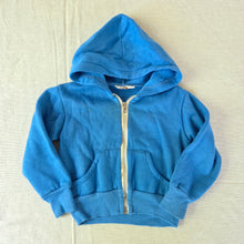 Load image into Gallery viewer, Vintage Blue Zip-up Hoodie 18-24 months
