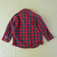 Load image into Gallery viewer, Vintage Oshkosh Plaid Buttondown 3-6 months
