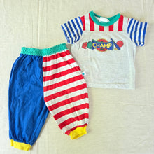 Load image into Gallery viewer, Vintage Champ Colorful Matching Set 9-12 months
