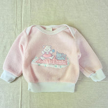 Load image into Gallery viewer, Vintage Bear +Kitty Pink Sweater 3-6 months
