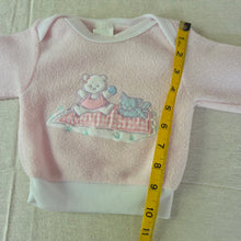 Load image into Gallery viewer, Vintage Bear +Kitty Pink Sweater 3-6 months
