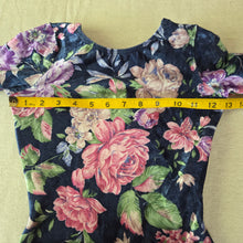 Load image into Gallery viewer, Vintage Floral Velour Bodysuit kids 7/8
