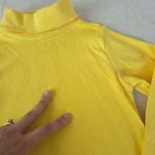 Load image into Gallery viewer, Vintage Girly Yellow Turtleneck 5t/6
