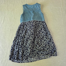 Load image into Gallery viewer, Vintage Floral Denim Dress 5t *flaw
