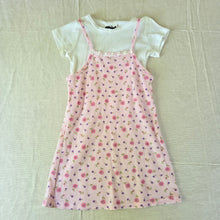 Load image into Gallery viewer, Vintage 90s Floral Dress + Shirt Set kids 8/10
