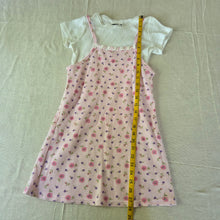 Load image into Gallery viewer, Vintage 90s Floral Dress + Shirt Set kids 8/10
