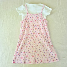 Load image into Gallery viewer, Vintage 90s Floral Dress + Shirt Set kids 8/10

