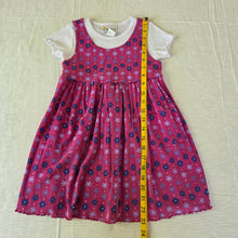 Load image into Gallery viewer, Vintage 90s Daisy Floral Pink Dress 5t
