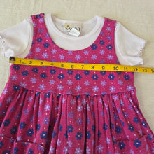 Load image into Gallery viewer, Vintage 90s Daisy Floral Pink Dress 5t
