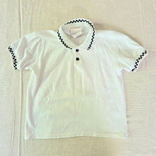 Load image into Gallery viewer, Vintage Checkered Trim Polo Shirt 4t
