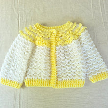 Load image into Gallery viewer, Vintage Yellow Chunky Knit Cardigan 3t
