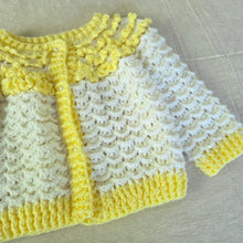 Load image into Gallery viewer, Vintage Yellow Chunky Knit Cardigan 3t
