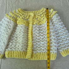 Load image into Gallery viewer, Vintage Yellow Chunky Knit Cardigan 3t
