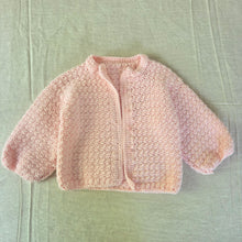 Load image into Gallery viewer, Vintage Shimmery Pink Chunky Cardigan 18 months
