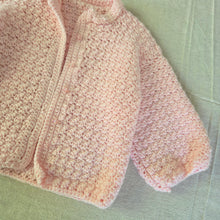 Load image into Gallery viewer, Vintage Shimmery Pink Chunky Cardigan 18 months
