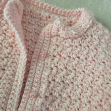 Load image into Gallery viewer, Vintage Shimmery Pink Chunky Cardigan 18 months
