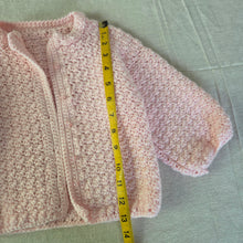 Load image into Gallery viewer, Vintage Shimmery Pink Chunky Cardigan 18 months
