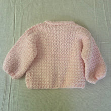 Load image into Gallery viewer, Vintage Shimmery Pink Chunky Cardigan 18 months
