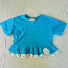 Load image into Gallery viewer, Vintage Blue Ruffled Shirt 4t
