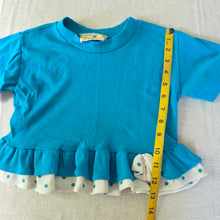 Load image into Gallery viewer, Vintage Blue Ruffled Shirt 4t

