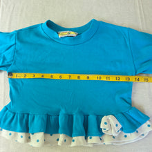 Load image into Gallery viewer, Vintage Blue Ruffled Shirt 4t
