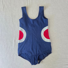Load image into Gallery viewer, Vintage Navy Swimsuit kids 6/7
