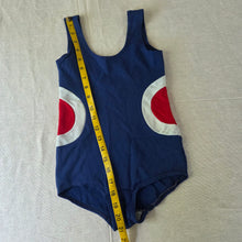 Load image into Gallery viewer, Vintage Navy Swimsuit kids 6/7
