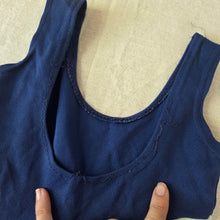 Load image into Gallery viewer, Vintage Navy Swimsuit kids 6/7
