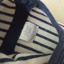 Load image into Gallery viewer, Vintage Nautical Velour Footed Bodysuit 3 months

