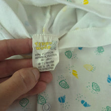 Load image into Gallery viewer, Vintage Seashell Pattern Hooded Romper 3-6 months
