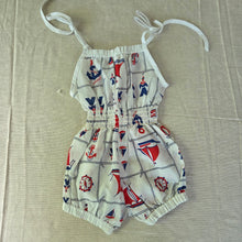 Load image into Gallery viewer, Vintage Nautical Girly Romper 18-24 months
