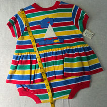 Load image into Gallery viewer, Vintage Deadstock Sailboat Twirl Romper 18 months
