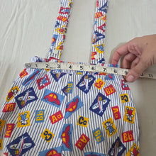 Load image into Gallery viewer, Vintage ABC Car/Plane Cotton Suspender Shorts 6-9 months
