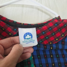 Load image into Gallery viewer, Vintage Gingham Color Block Cotton Dress kids 6
