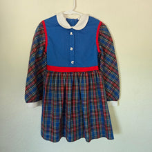 Load image into Gallery viewer, Vintage ABC Plaid Long Sleeve Dress 5t
