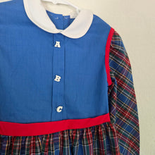 Load image into Gallery viewer, Vintage ABC Plaid Long Sleeve Dress 5t
