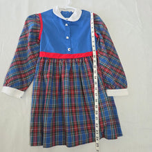 Load image into Gallery viewer, Vintage ABC Plaid Long Sleeve Dress 5t
