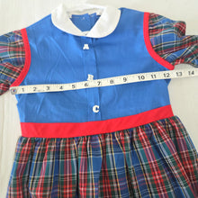 Load image into Gallery viewer, Vintage ABC Plaid Long Sleeve Dress 5t
