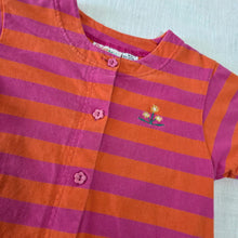 Load image into Gallery viewer, Vintage Striped Flower Romper 4t/5t
