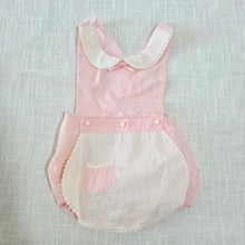 Load image into Gallery viewer, Vintage Pink Gingham Sunsuit 9 months
