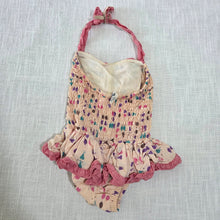 Load image into Gallery viewer, Vintage Math Fruit Pattern Sunsuit 9-12 months
