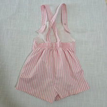 Load image into Gallery viewer, Vintage Nautical Pink Striped Romper 18-24 months
