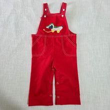 Load image into Gallery viewer, Vintage Dog Pull-Toy Overalls 18 months
