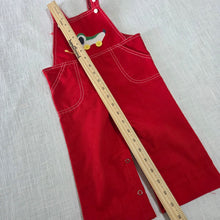 Load image into Gallery viewer, Vintage Dog Pull-Toy Overalls 18 months
